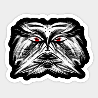 Abstract Monster Sticker